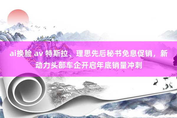 ai换脸 av 特斯拉、理思先后秘书免息促销，新动力头部车企开启年底销量冲刺