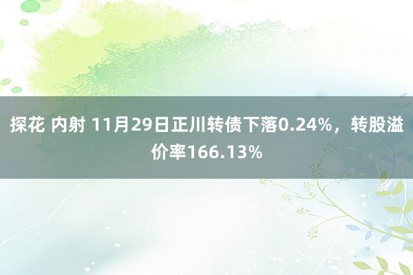 探花 内射 11月29日正川转债下落0.24%，转股溢价率166.13%
