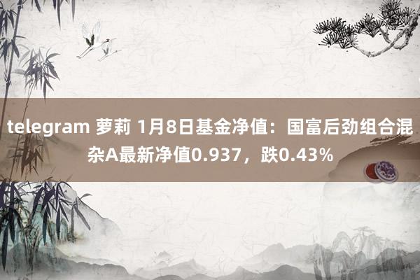 telegram 萝莉 1月8日基金净值：国富后劲组合混杂A最新净值0.937，跌0.43%