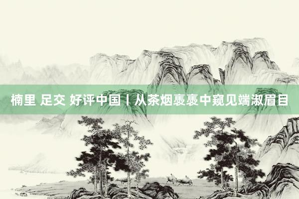 楠里 足交 好评中国丨从茶烟褭褭中窥见端淑眉目